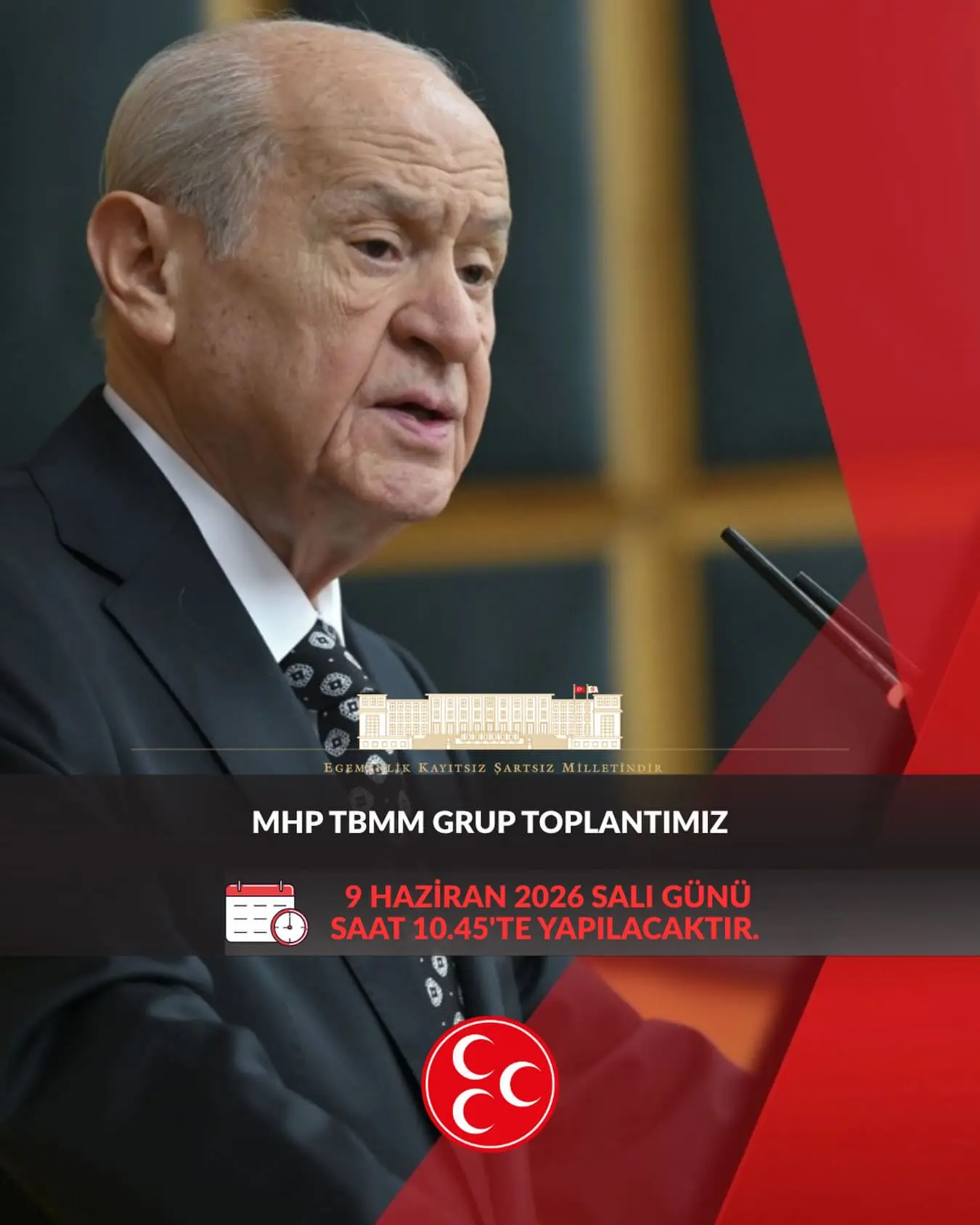 MHP TBMM Grup Toplantısı 9 Haziran'da Yapılacak