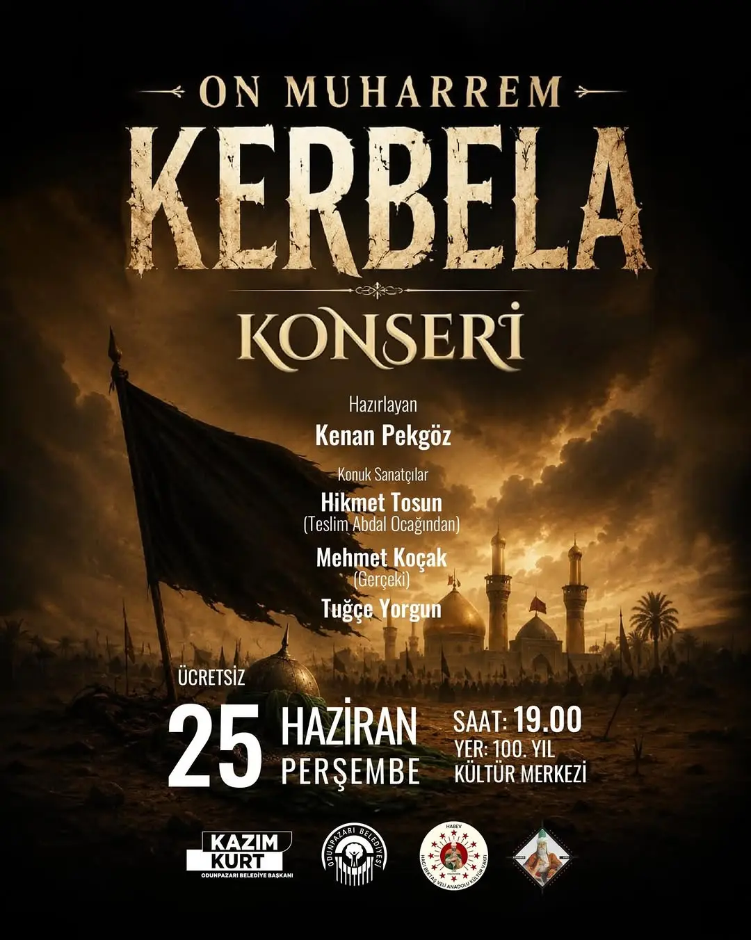 Kerbela Konseri 25 Haziran'da Düzenlenecek