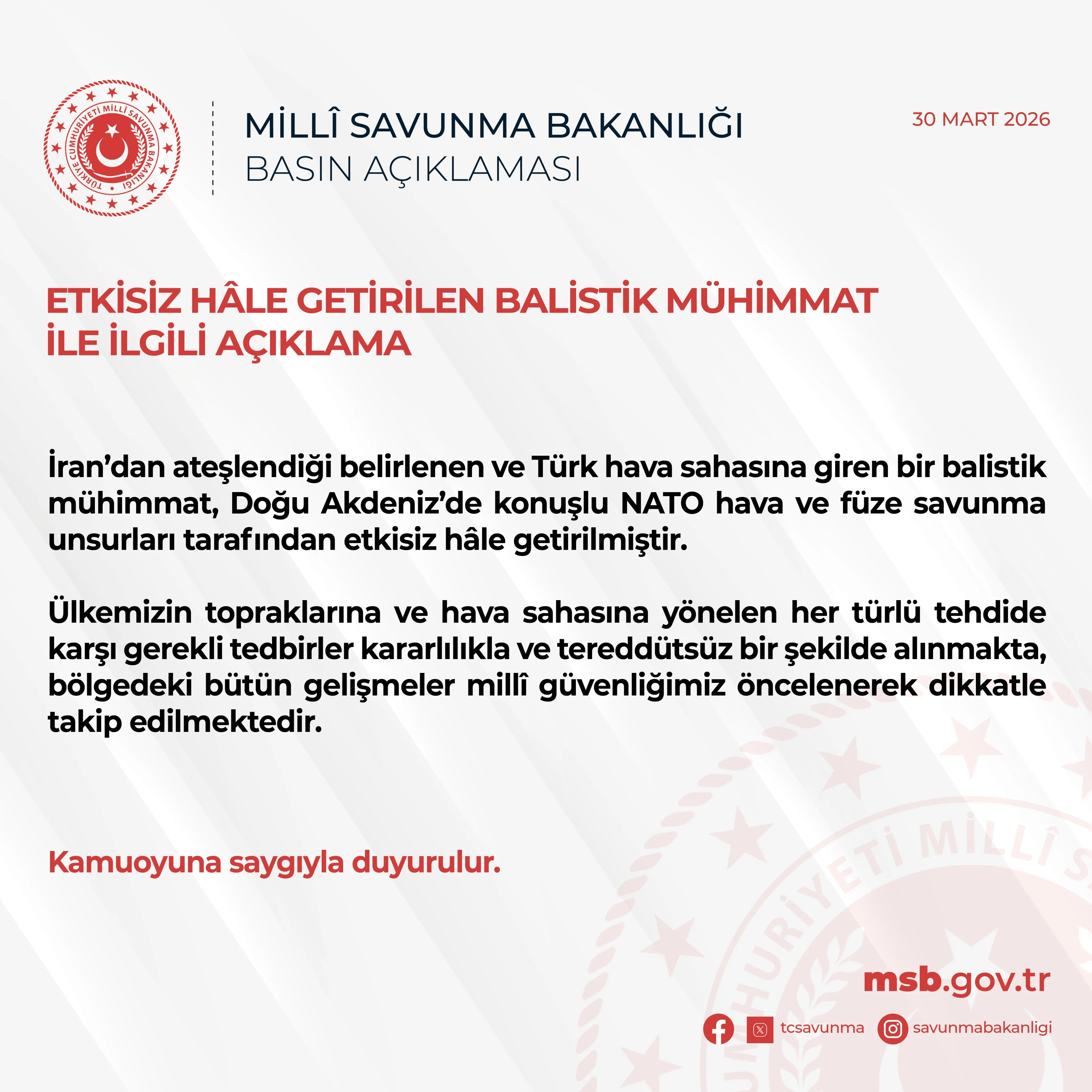 Balistik Mühimmat Açıklaması