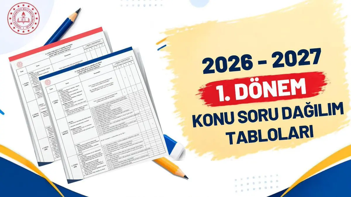 Birinci Dönem Ortak Yazılı Sınavları Duyuruldu