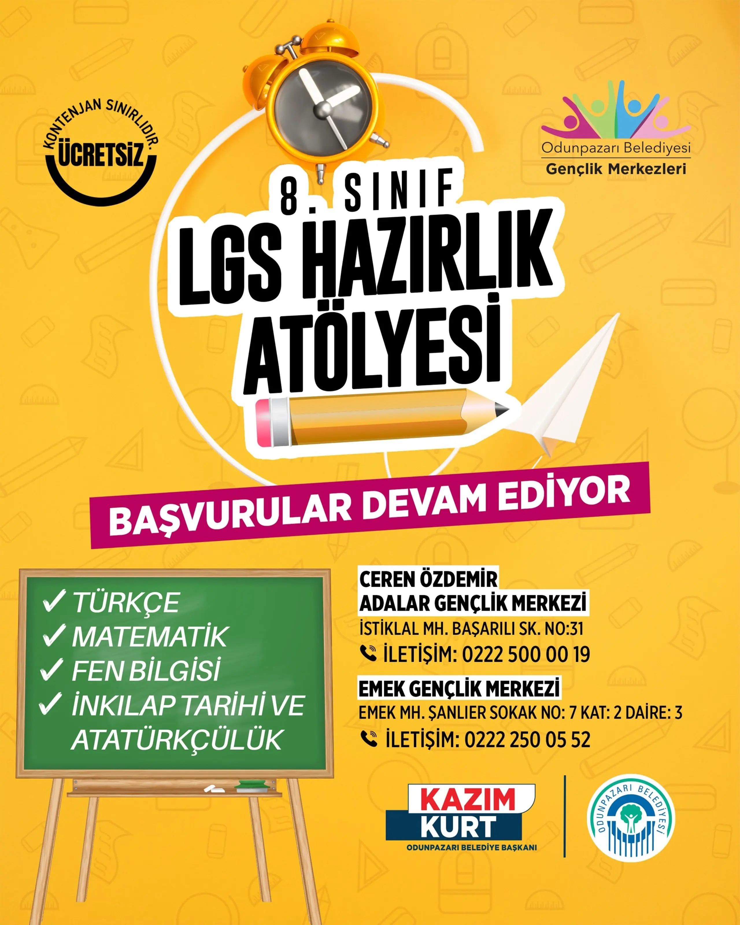 8. Sınıf LGS Hazırlık Atölyesi Kayıtları Devam Ediyor