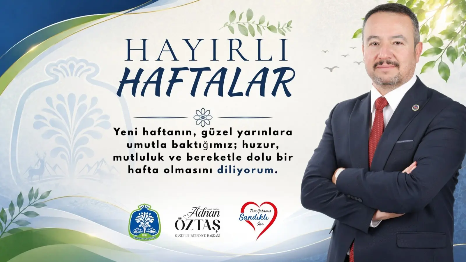 Sandıklı Belediyesi'nden yeni hafta mesajı