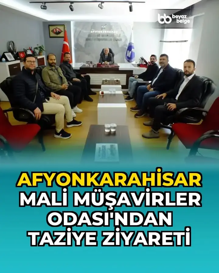 Afyonkarahisar Mali Müşavirler Odası'ndan taziye ziyareti