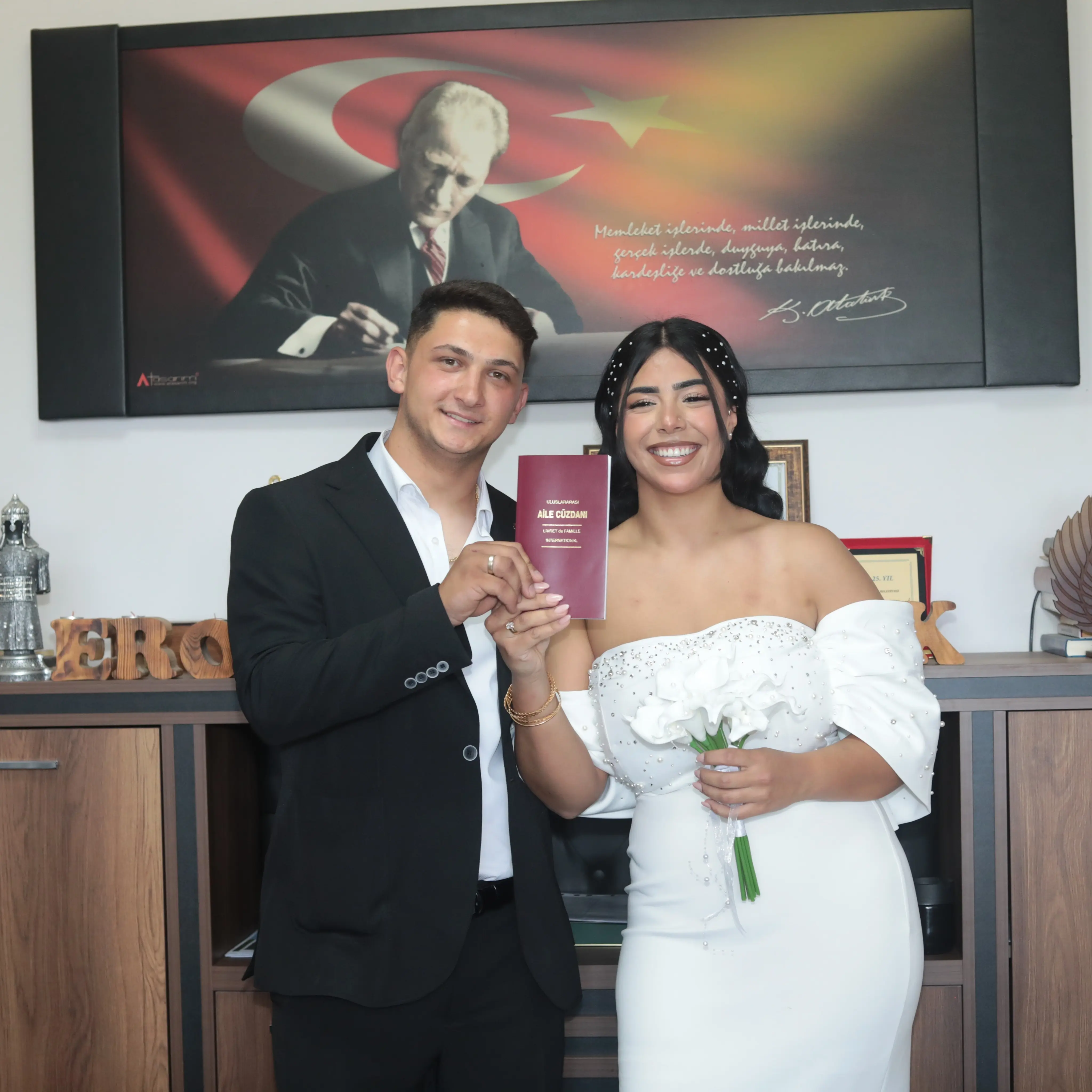 Büyükoturak'ta Nikah Töreni Gerçekleşti