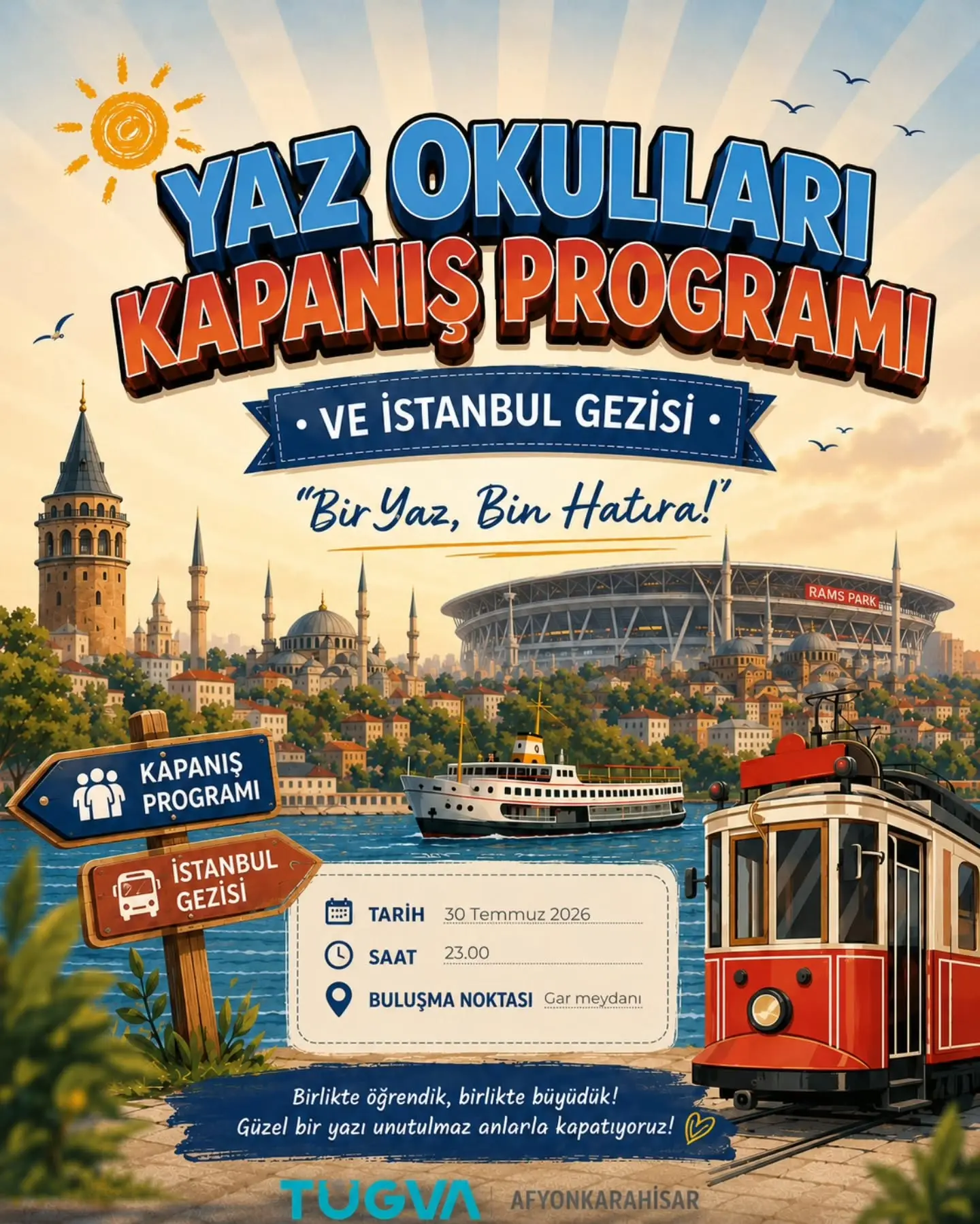 Yaz Okulu Kapanış Programı ve İstanbul Gezisi Duyuruldu