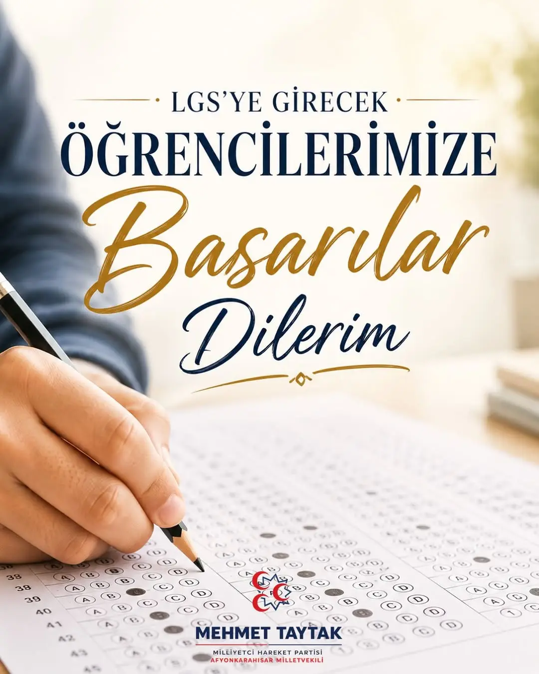 LGS Öncesi Öğrencilere Başarı Dileği