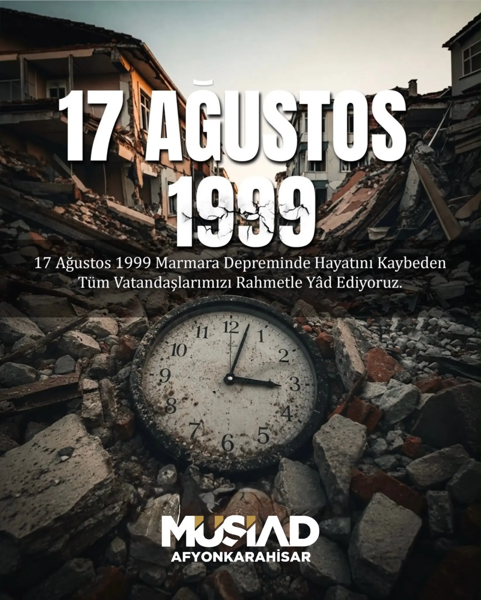 Marmara Depremi'nin 27. Yıldönümü Anıldı