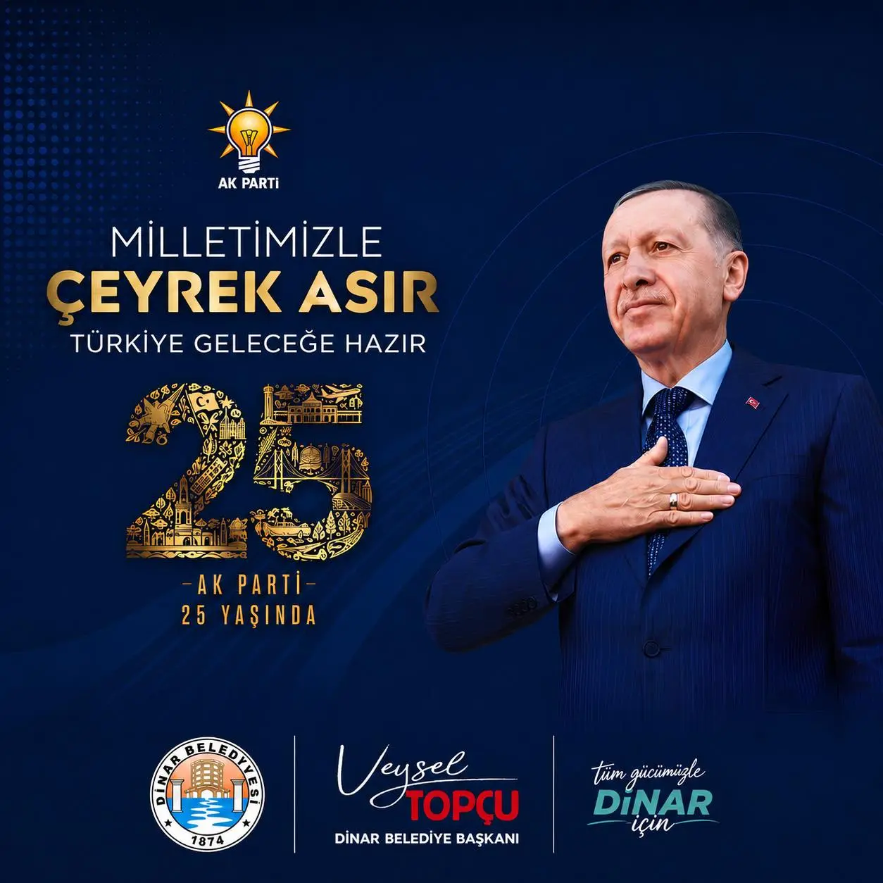 Adalet ve Kalkınma Partisi 25. yılını kutladı