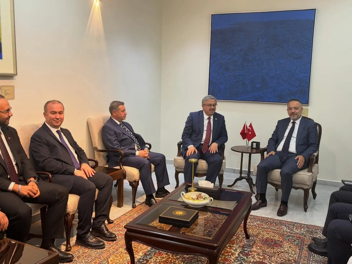 İbrahim Yurdunuseven, Şam'da Büyükelçiyi Ziyaret Etti