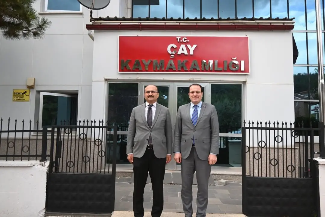 Çay Kaymakamı, Yalvaç Kaymakamı'nı Ağırladı
