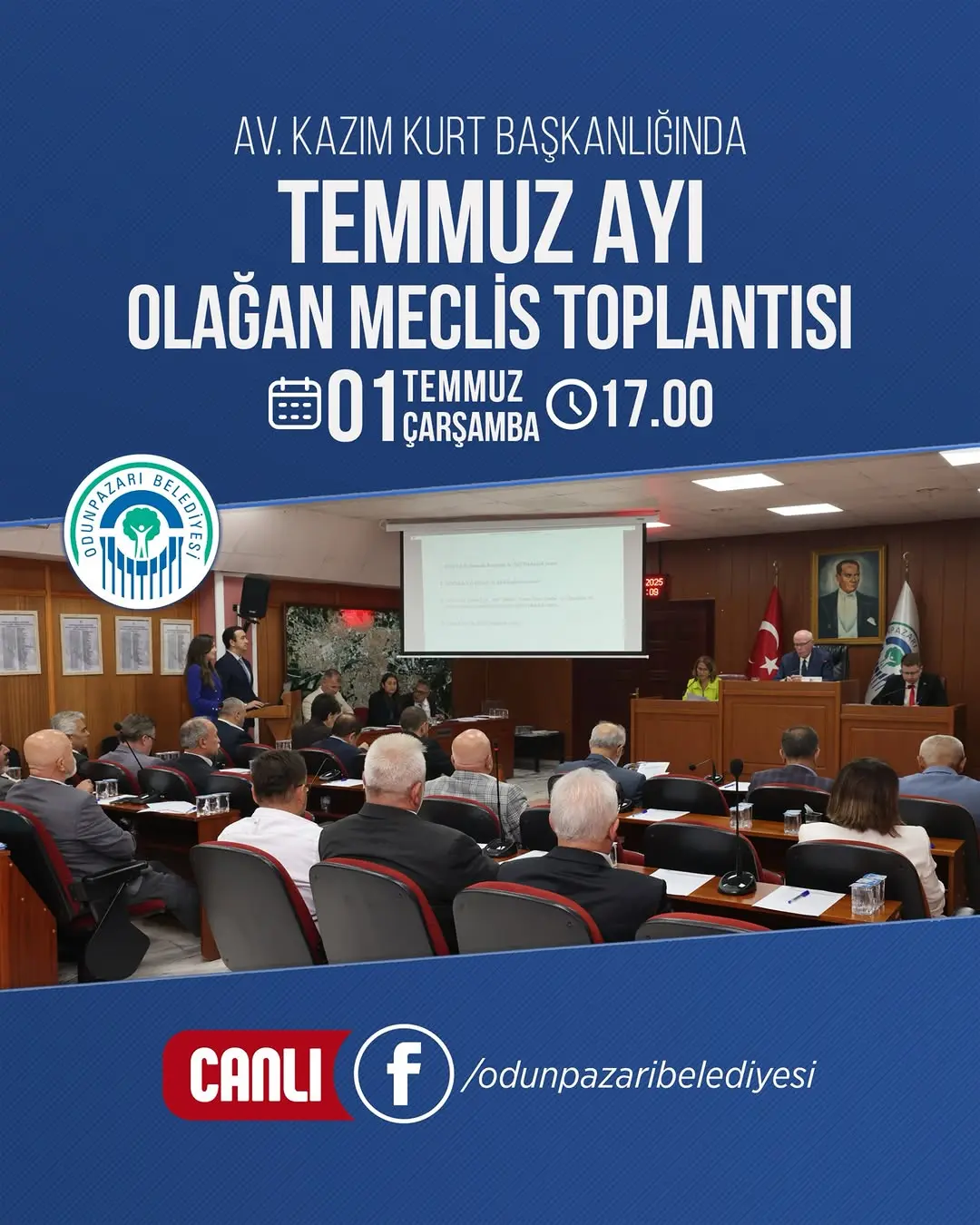 Odunpazarı Belediye Meclisi Temmuz toplantısını yapacak
