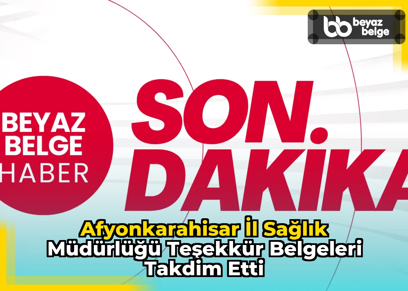 Afyonkarahisar İl Sağlık Müdürlüğü Teşekkür Belgeleri Takdim Etti