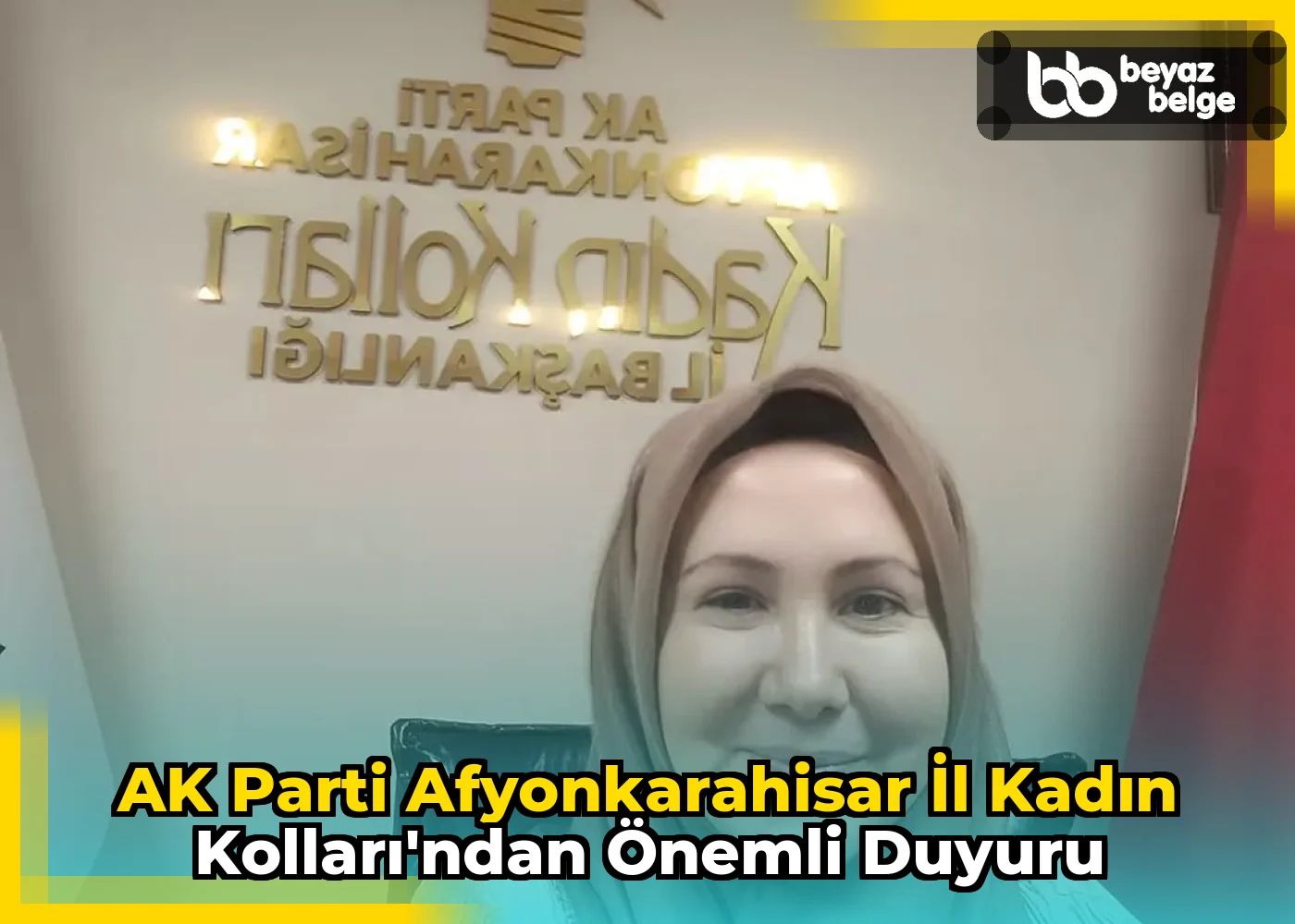 AK Parti Afyonkarahisar İl Kadın Kolları'ndan Önemli Duyuru