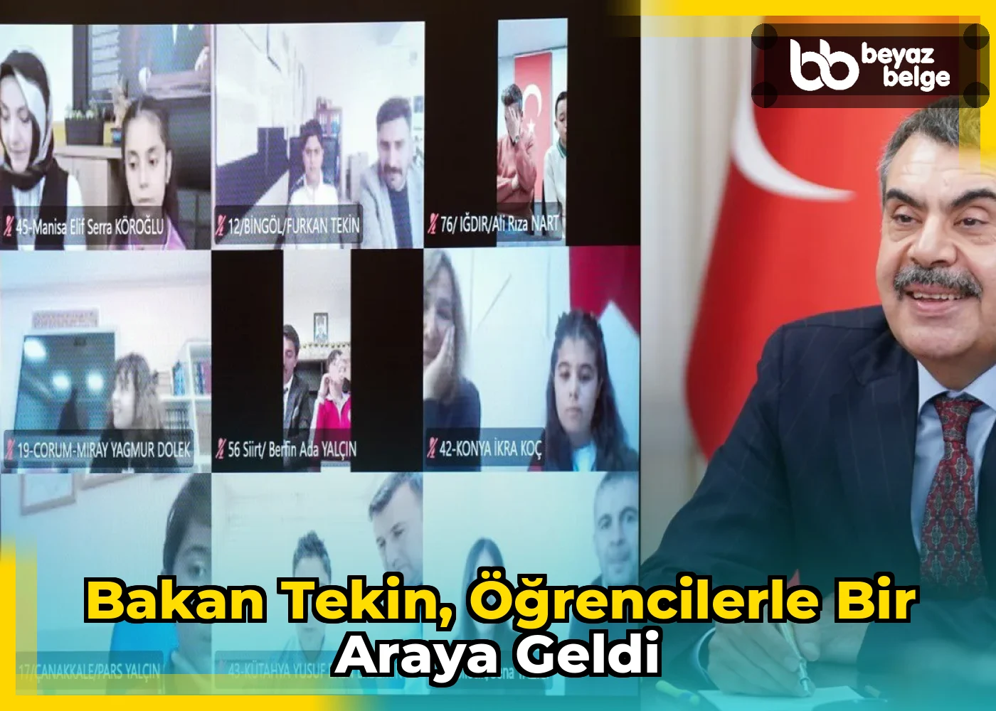 Bakan Tekin, Öğrencilerle Bir Araya Geldi