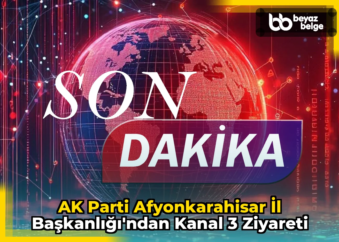 AK Parti Afyonkarahisar İl Başkanlığı'ndan Kanal 3 Ziyareti