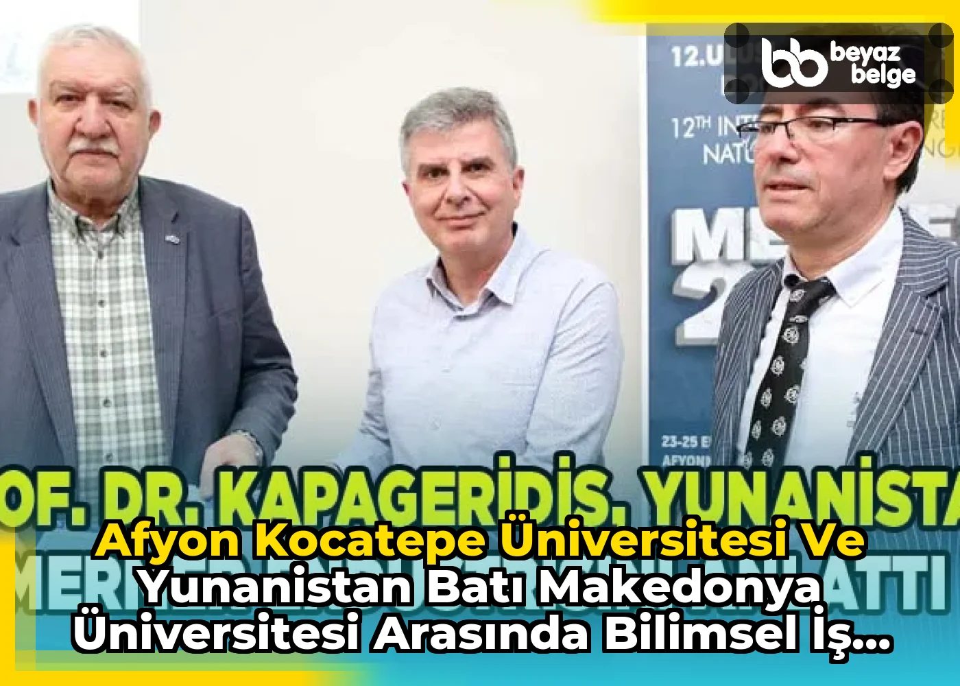 Afyon Kocatepe Üniversitesi ve Yunanistan Batı Makedonya Üniversitesi Arasında Bilimsel İş Birliği Protokolü