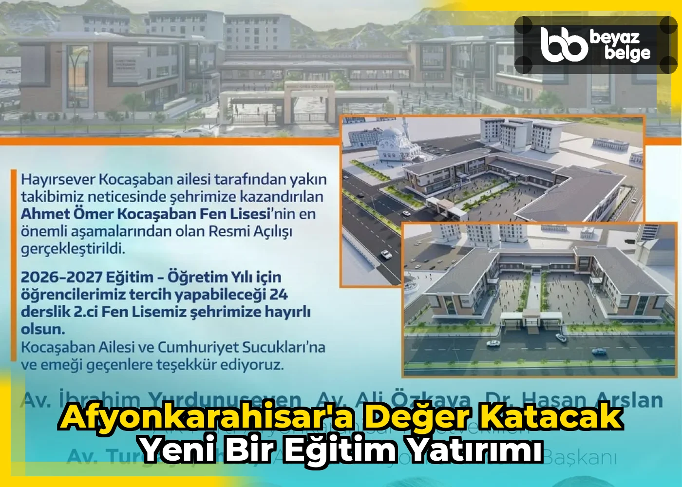 Afyonkarahisar'a Değer Katacak Yeni Bir Eğitim Yatırımı