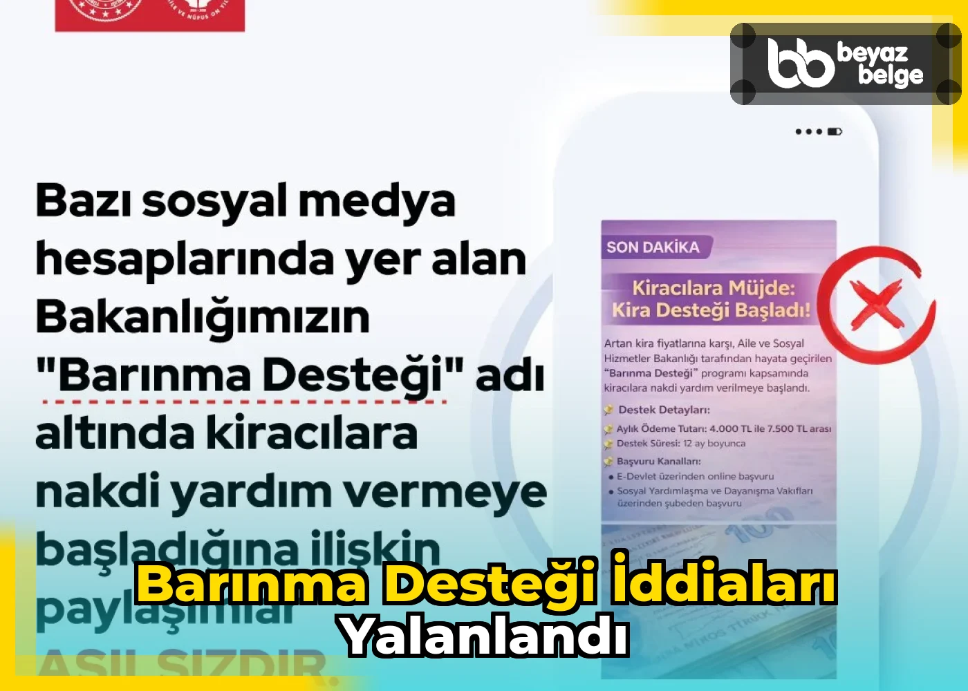 Barınma Desteği İddiaları Yalanlandı