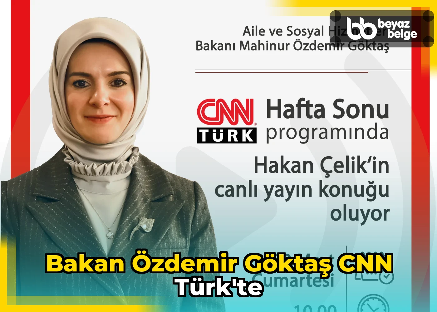 Bakan Özdemir Göktaş CNN Türk'te