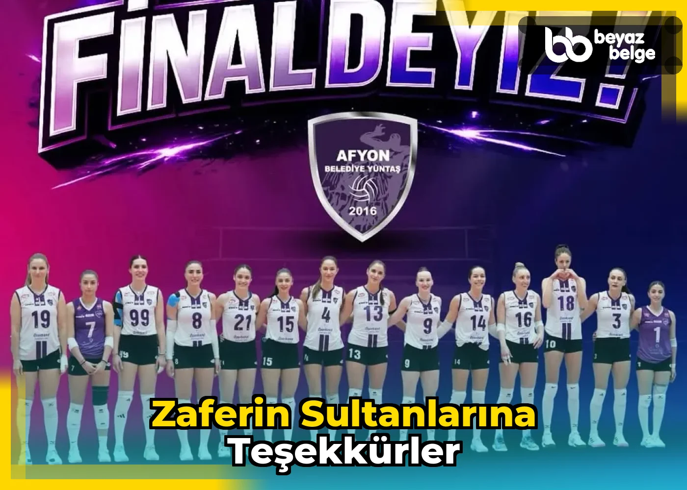 Zaferin Sultanlarına Teşekkürler