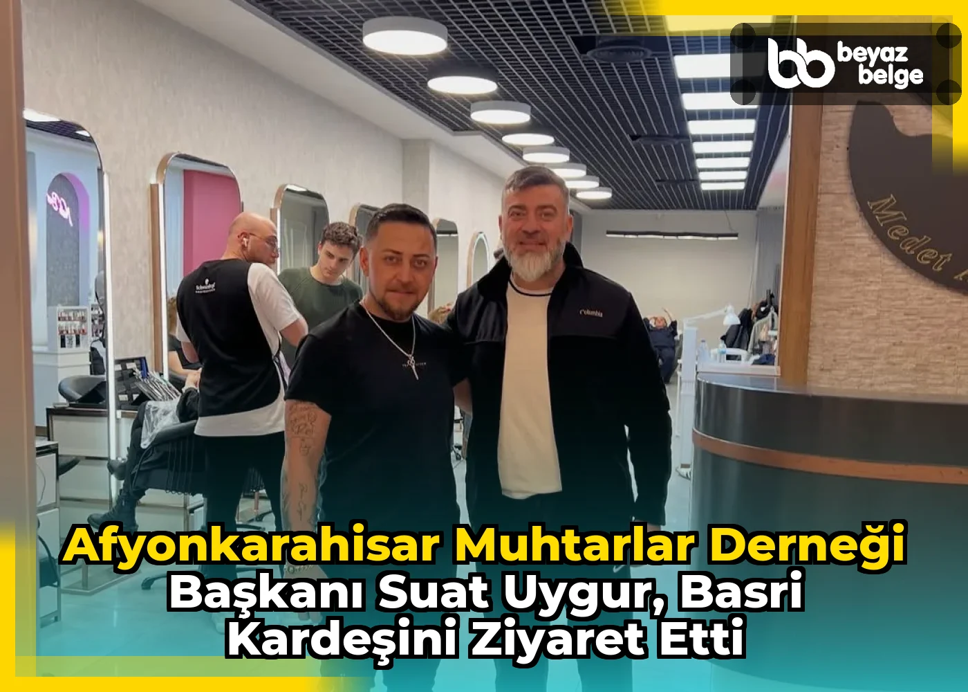 Afyonkarahisar Muhtarlar Derneği Başkanı Suat Uygur, Basri Kardeşini Ziyaret Etti