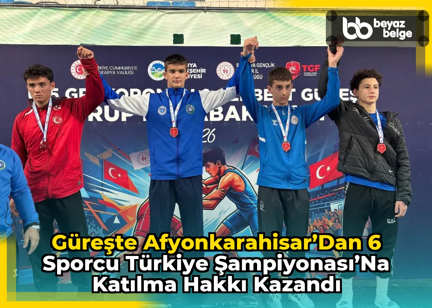 Güreşte Afyonkarahisar’dan 6 Sporcu Türkiye Şampiyonası’na Katılma Hakkı Kazandı