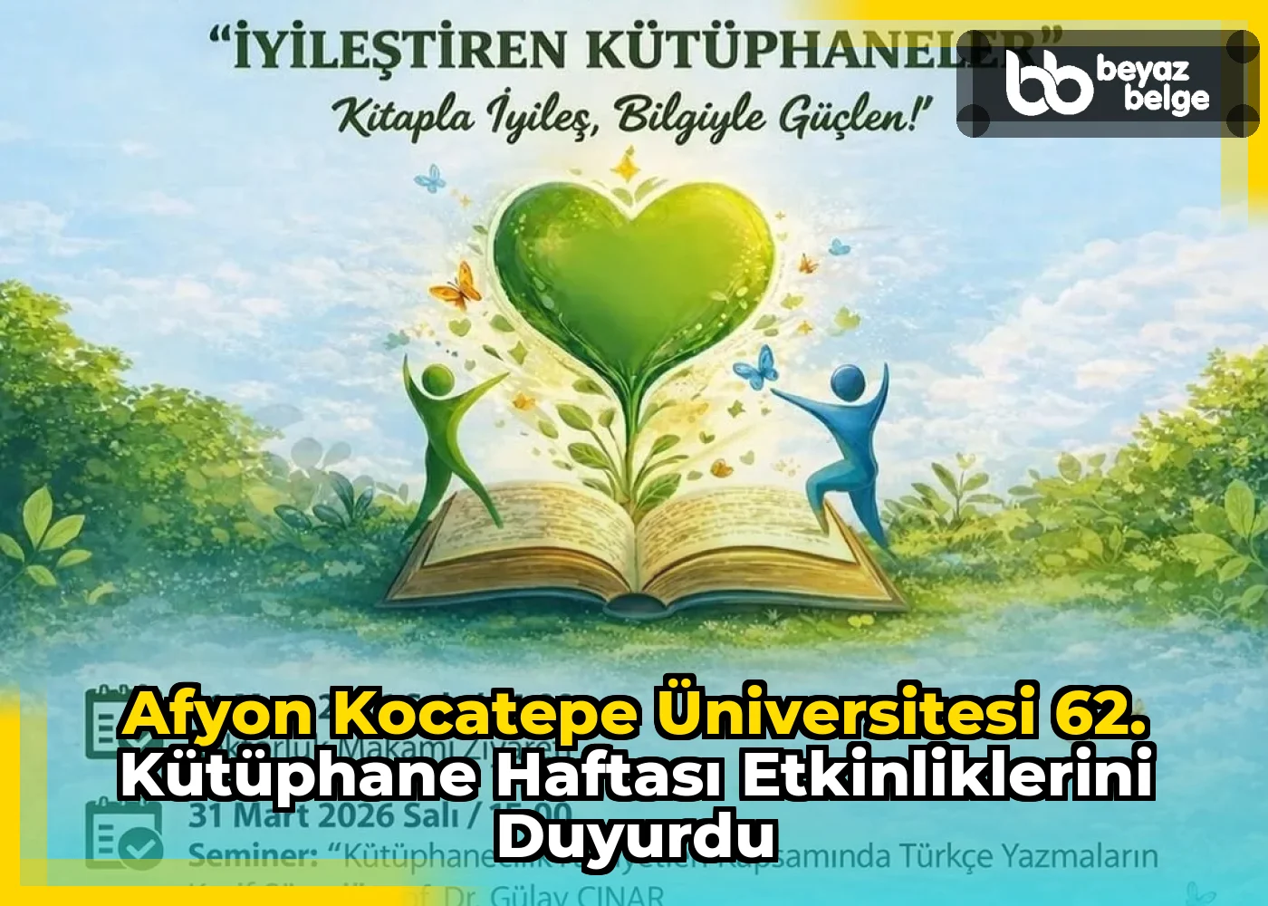 Afyon Kocatepe Üniversitesi 62. Kütüphane Haftası Etkinliklerini Duyurdu