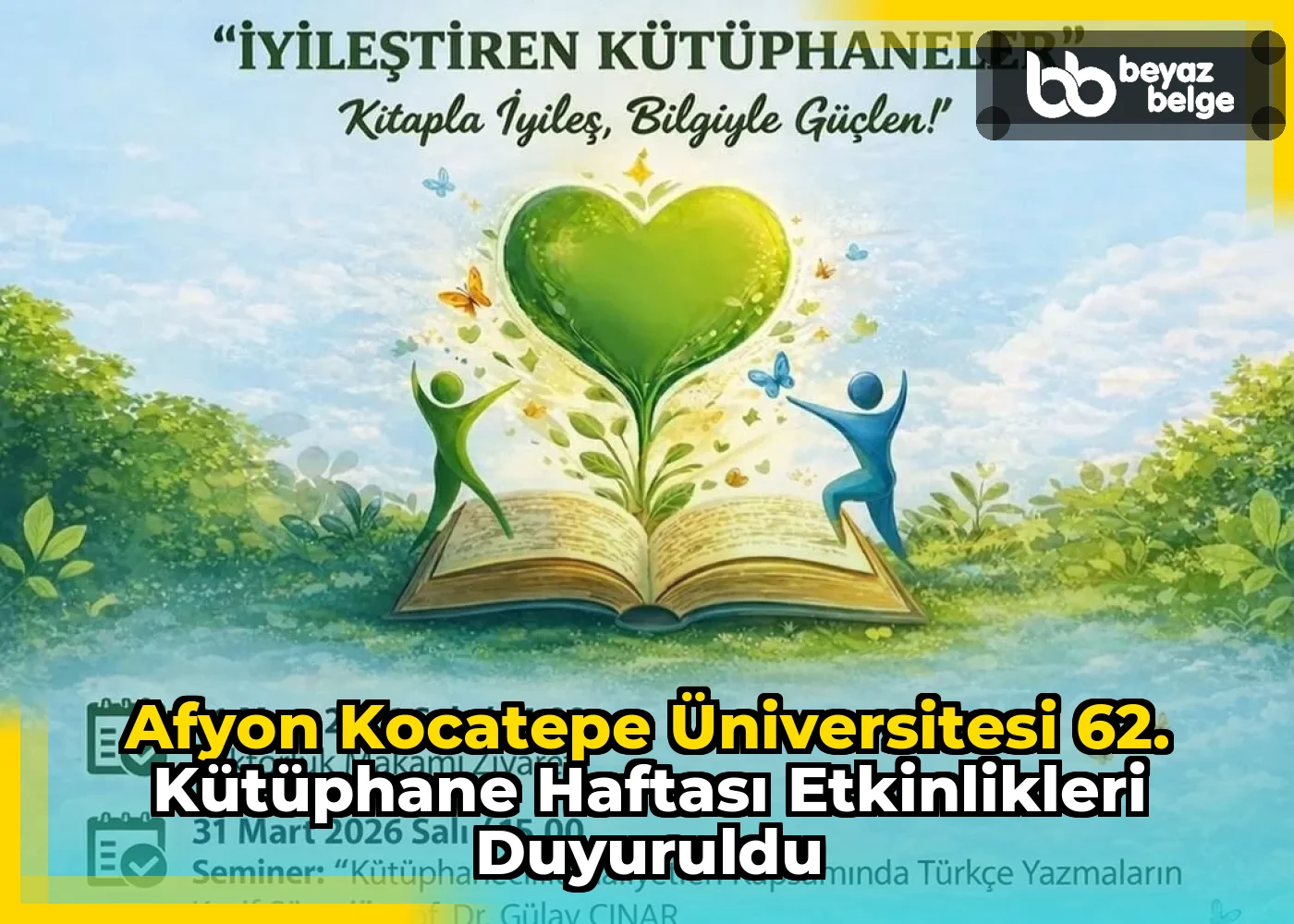 Afyon Kocatepe Üniversitesi 62. Kütüphane Haftası Etkinlikleri Duyuruldu