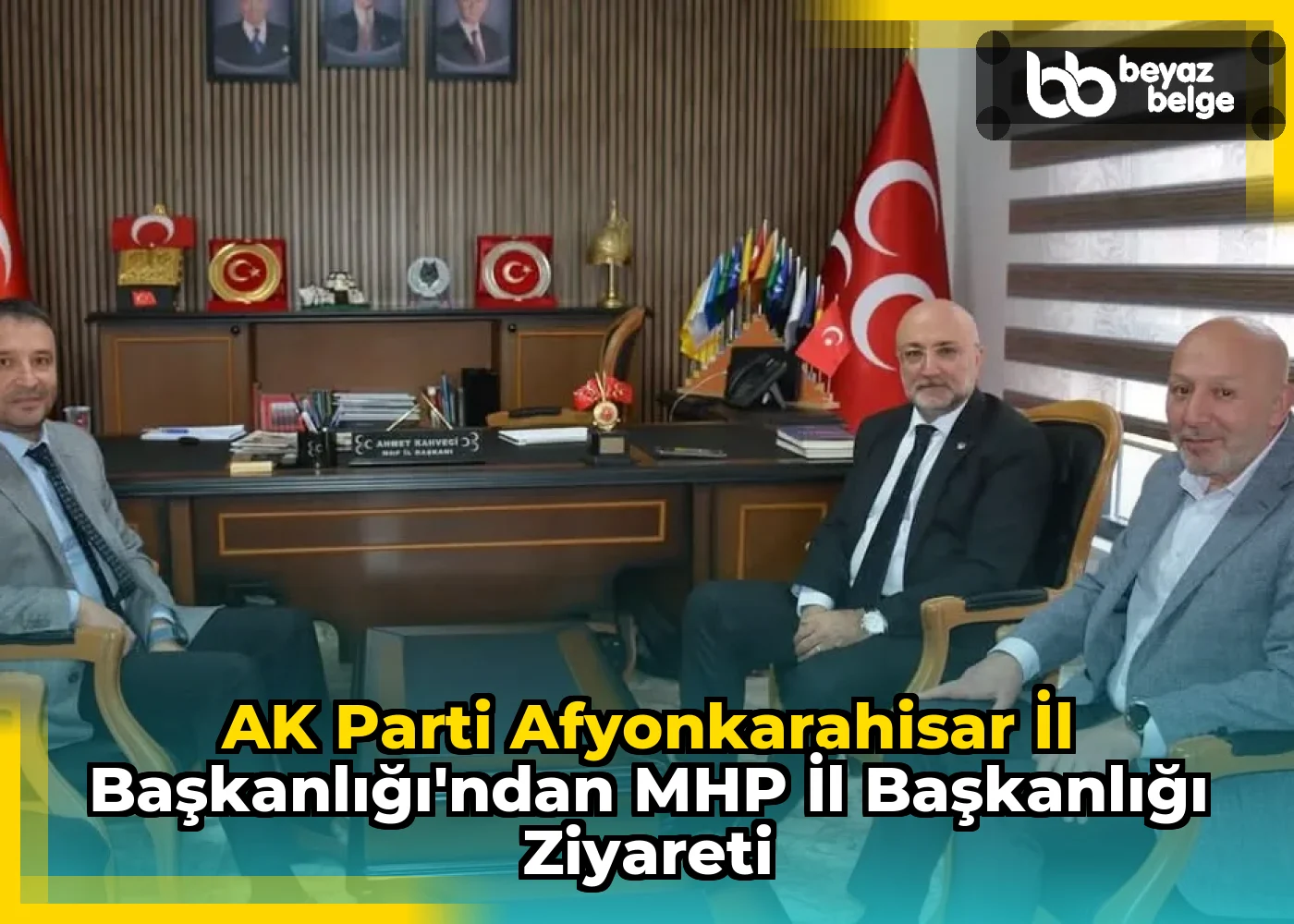 AK Parti Afyonkarahisar İl Başkanlığı'ndan MHP İl Başkanlığı Ziyareti