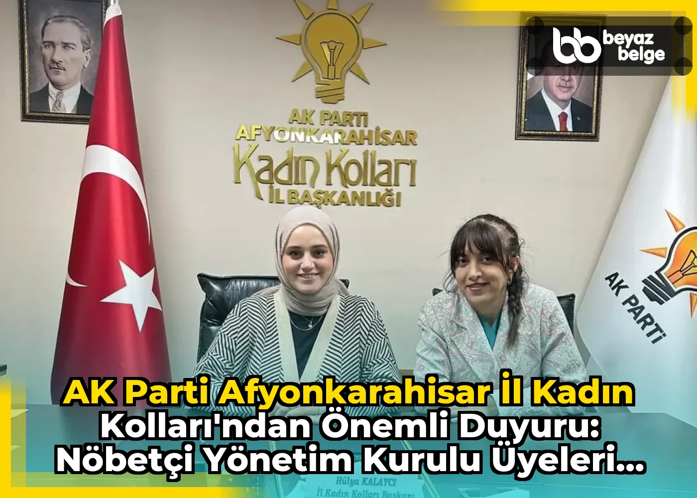 AK Parti Afyonkarahisar İl Kadın Kolları'ndan Önemli Duyuru: Nöbetçi Yönetim Kurulu Üyeleri Taleplerinizi Dinlemek İçin Bekliyor!
