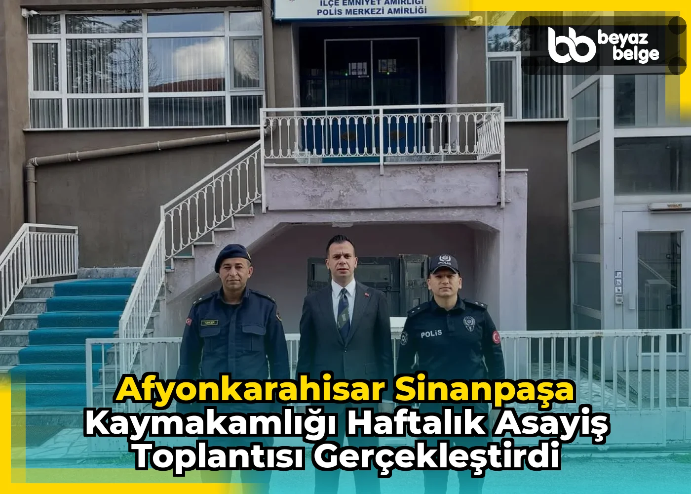 Afyonkarahisar SinanPaşa Kaymakamlığı Haftalık Asayiş Toplantısı Gerçekleştirdi