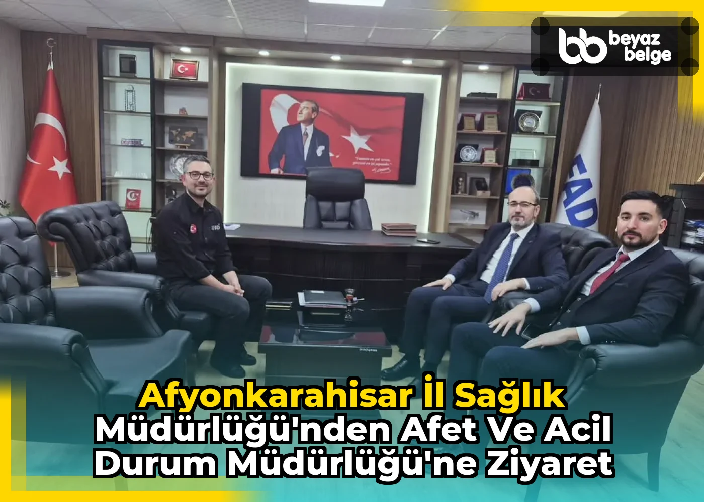 Afyonkarahisar İl Sağlık Müdürlüğü'nden Afet ve Acil Durum Müdürlüğü'ne Ziyaret