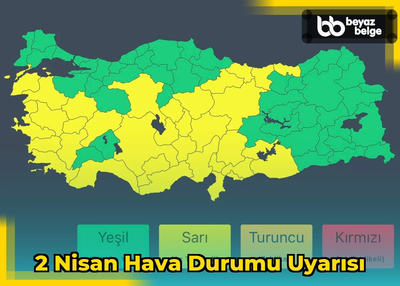 2 Nisan Hava Durumu Uyarısı