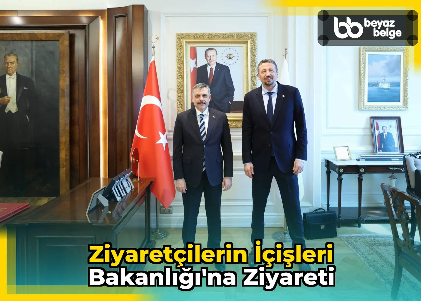 Ziyaretçilerin İçişleri Bakanlığı'na Ziyareti