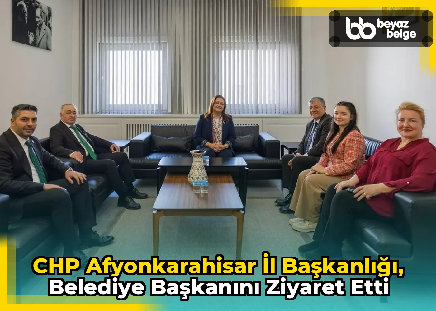 CHP Afyonkarahisar İl Başkanlığı, Belediye Başkanını Ziyaret Etti