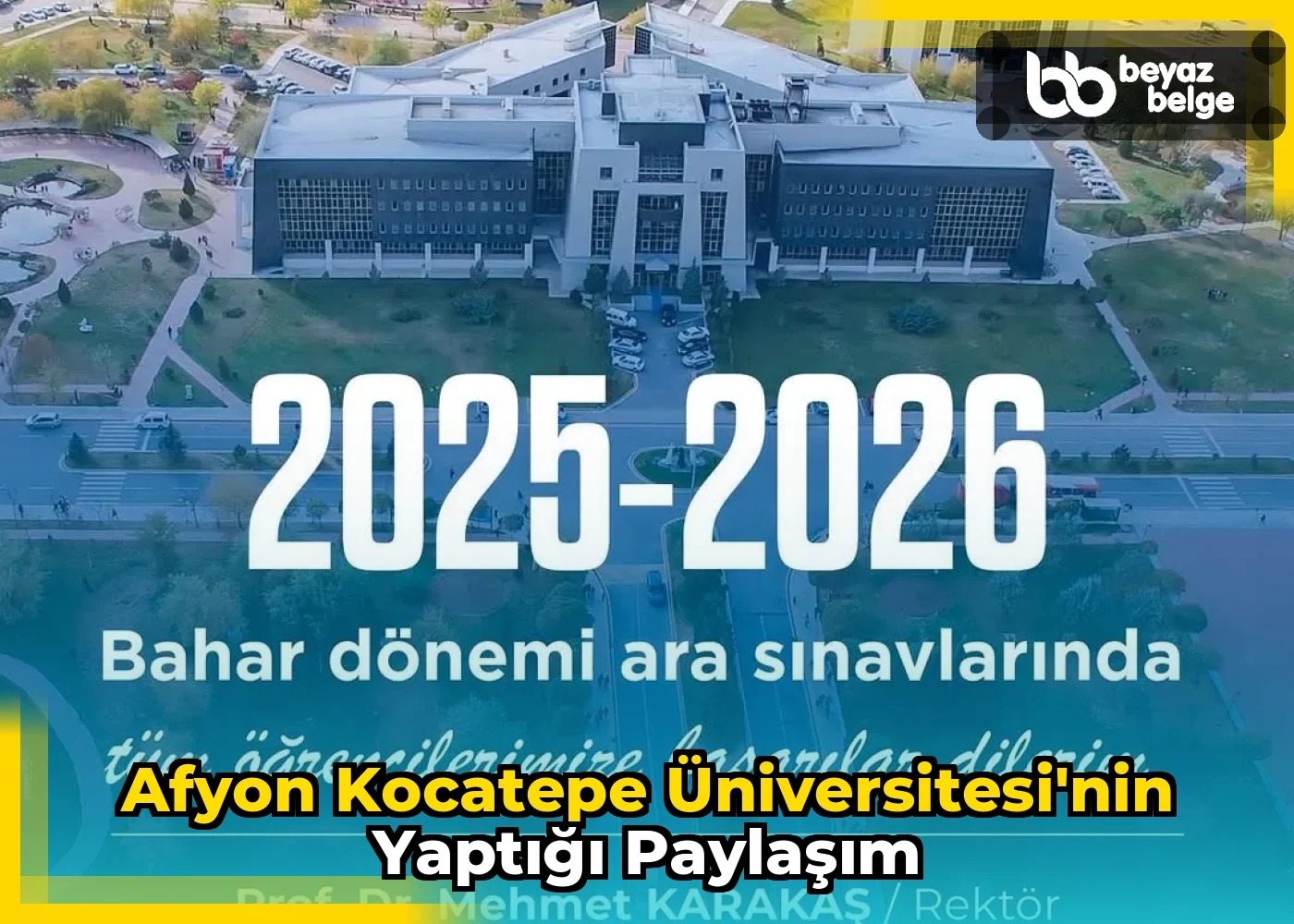 Afyon Kocatepe Üniversitesi'nin Yaptığı Paylaşım