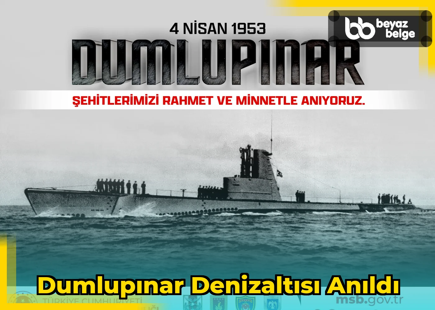 Dumlupınar Denizaltısı Anıldı