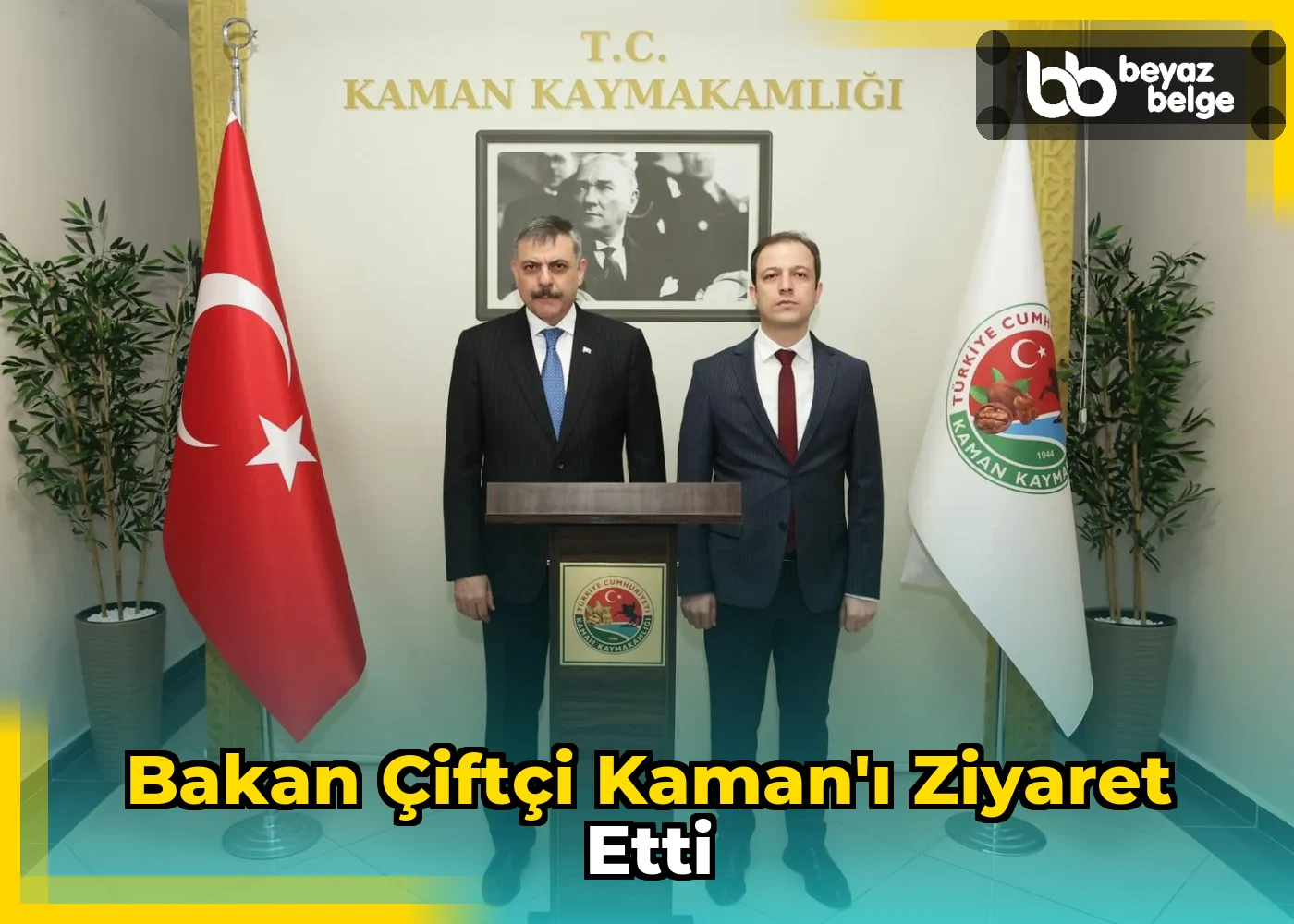 Bakan Çiftçi Kaman'ı Ziyaret Etti