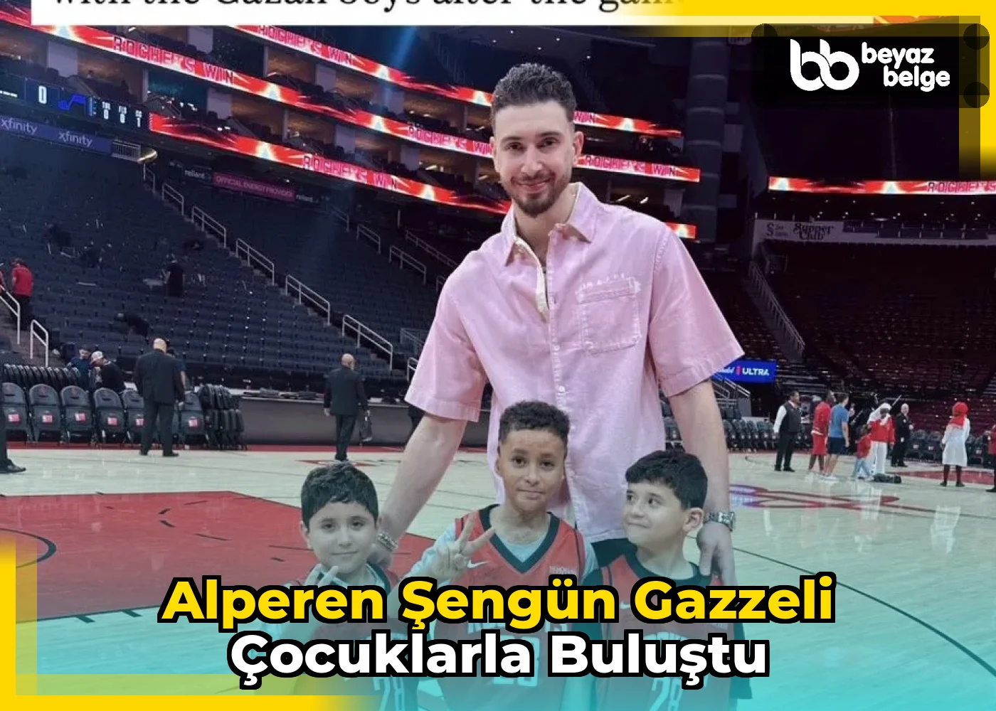 Alperen Şengün Gazzeli Çocuklarla Buluştu