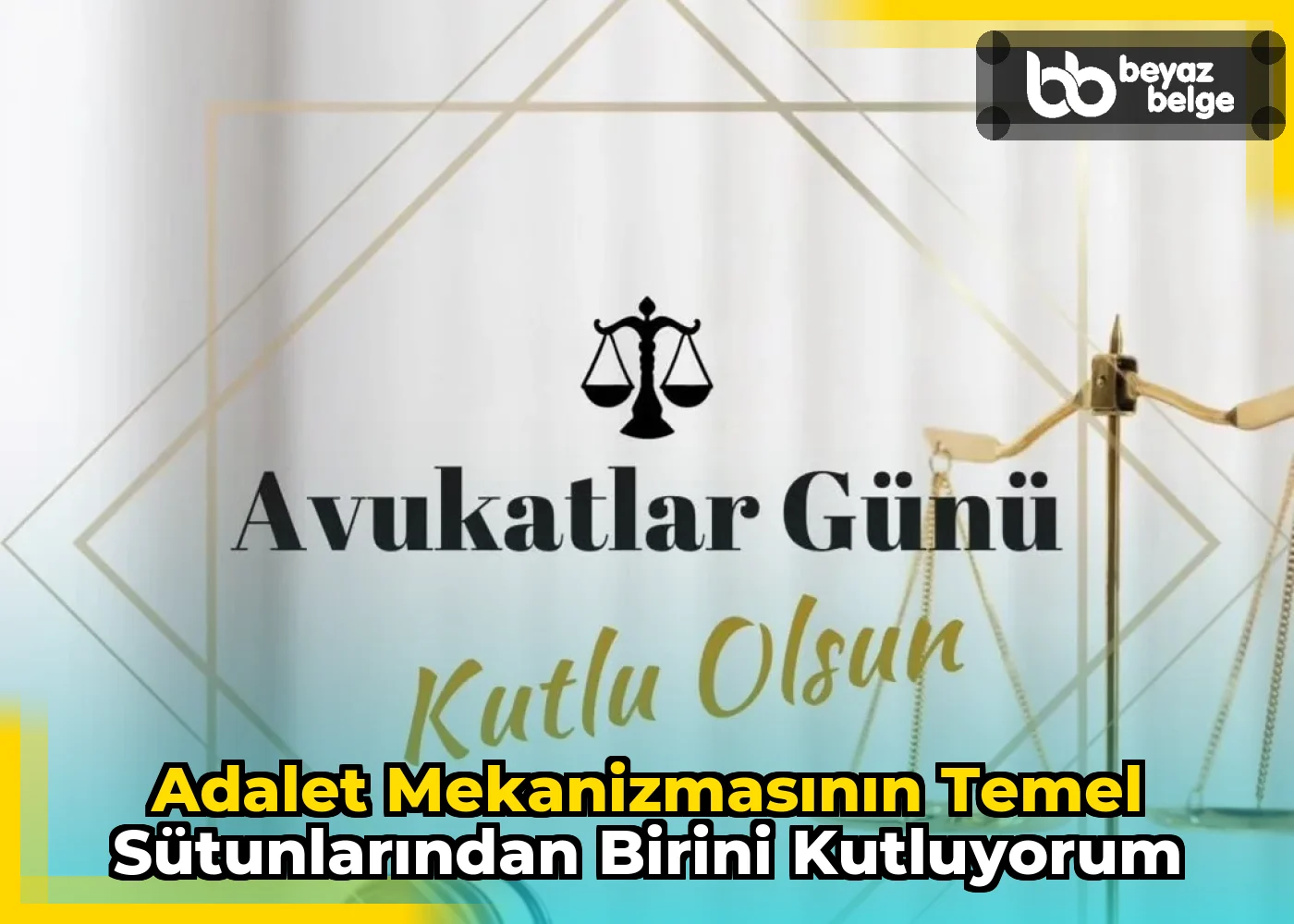 Adalet Mekanizmasının Temel Sütunlarından Birini Kutluyorum