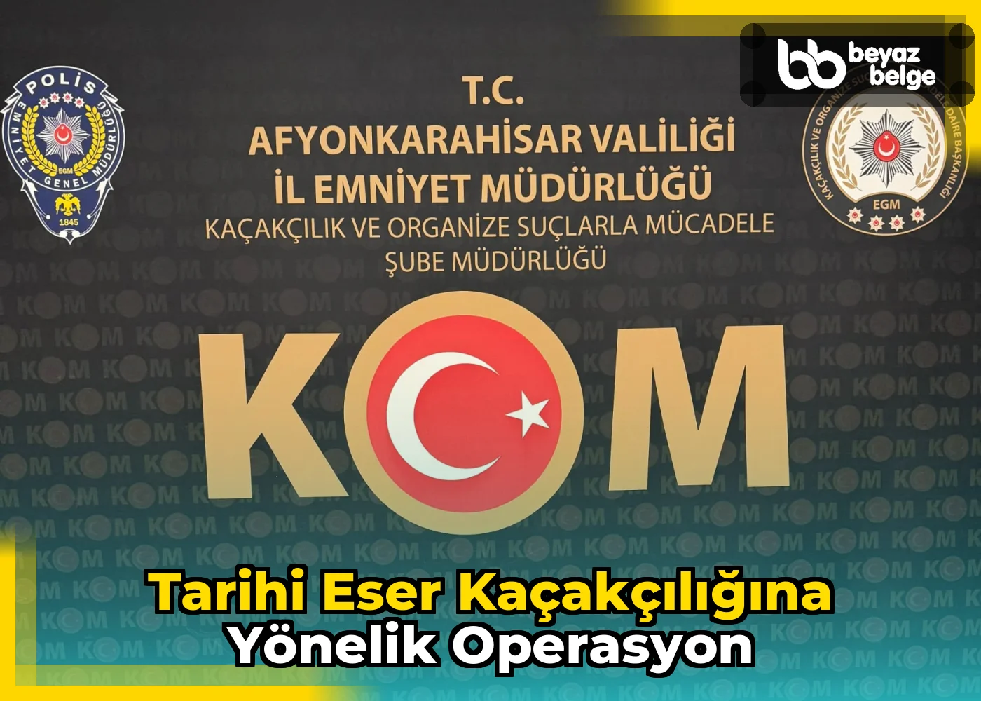 Tarihi Eser Kaçakçılığına Yönelik Operasyon