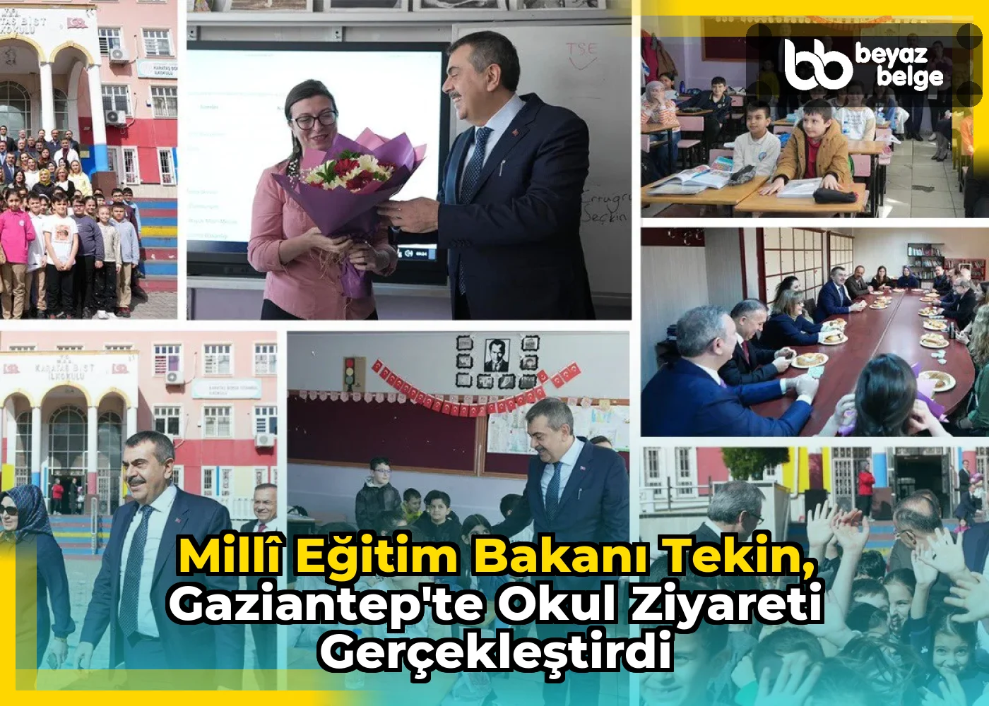 Millî Eğitim Bakanı Tekin, Gaziantep'te Okul Ziyareti Gerçekleştirdi