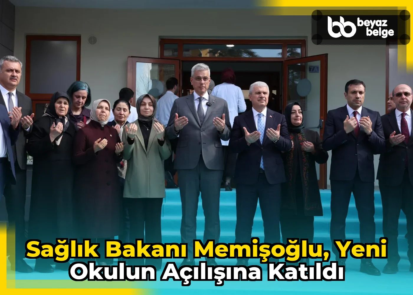 Sağlık Bakanı Memişoğlu, yeni okulun açılışına katıldı