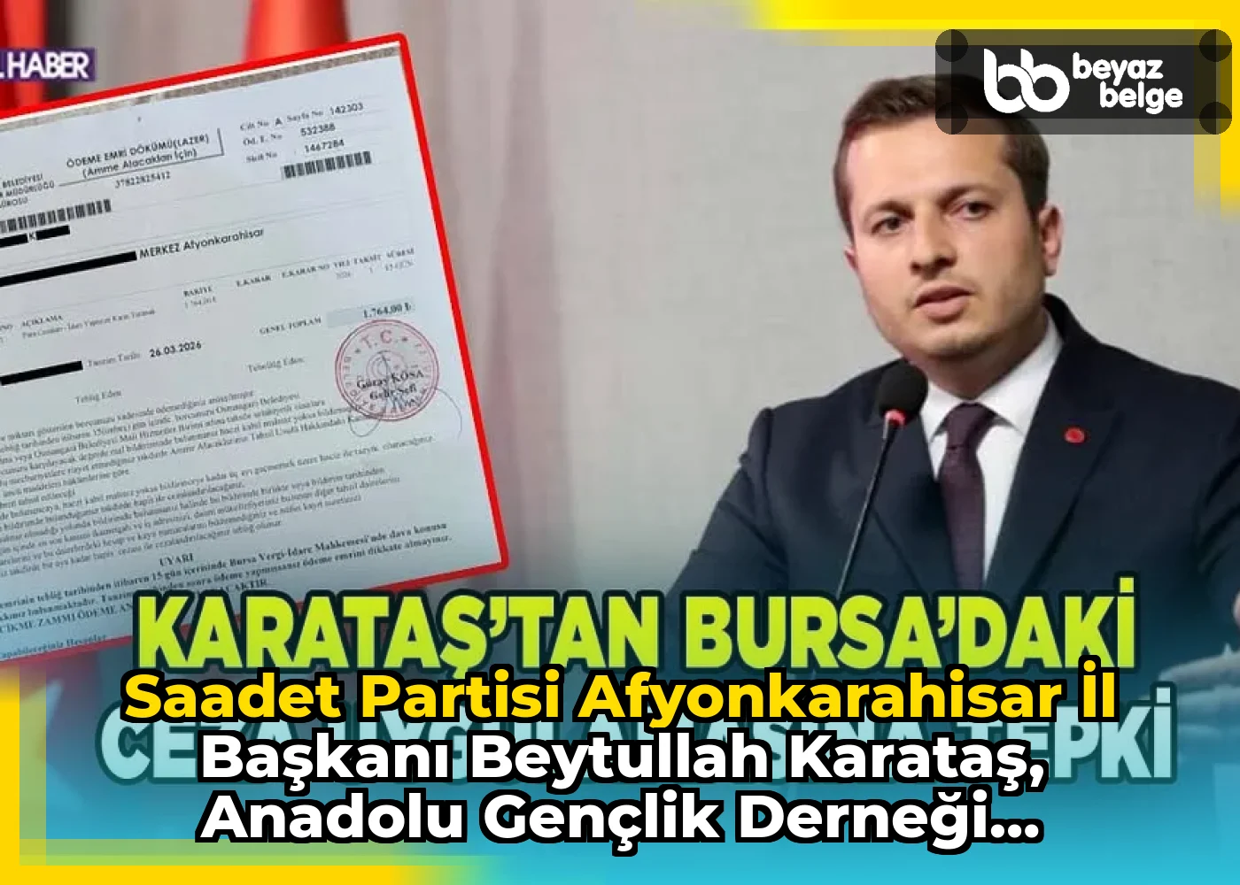 Saadet Partisi Afyonkarahisar İl Başkanı Beytullah Karataş, Anadolu Gençlik Derneği Afyonkarahisar Şubesi Lise...