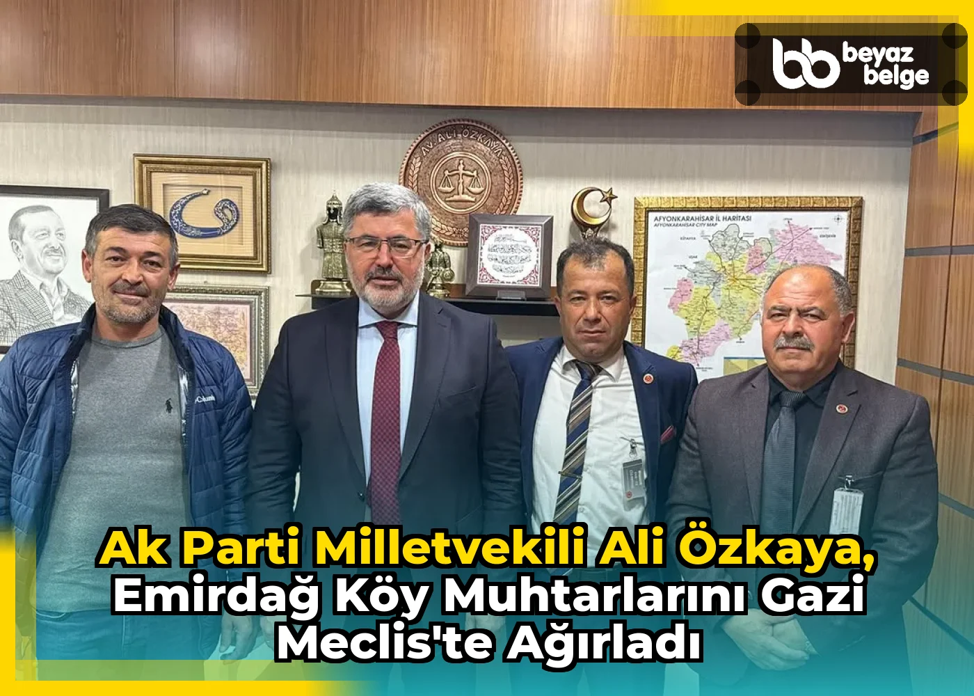 Ak Parti Milletvekili Ali Özkaya, Emirdağ Köy Muhtarlarını Gazi Meclis'te Ağırladı