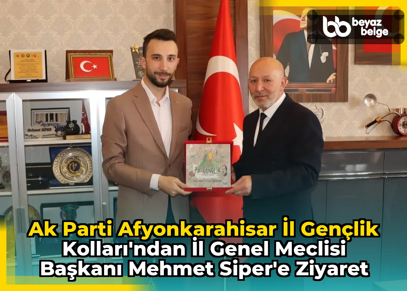 Ak Parti Afyonkarahisar İl Gençlik Kolları'ndan İl Genel Meclisi Başkanı Mehmet Siper'e Ziyaret