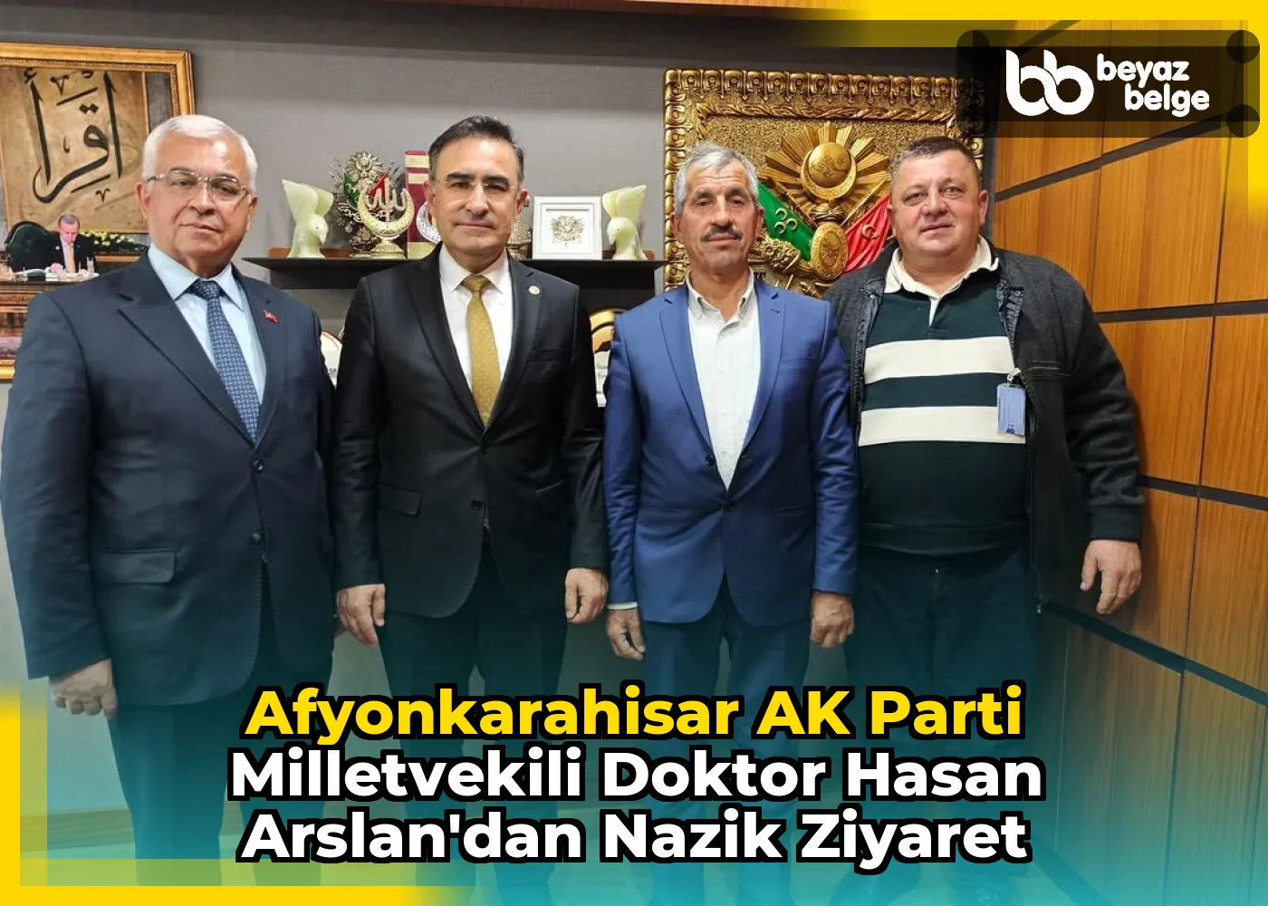 Afyonkarahisar AK Parti Milletvekili Doktor Hasan Arslan'dan Nazik Ziyaret