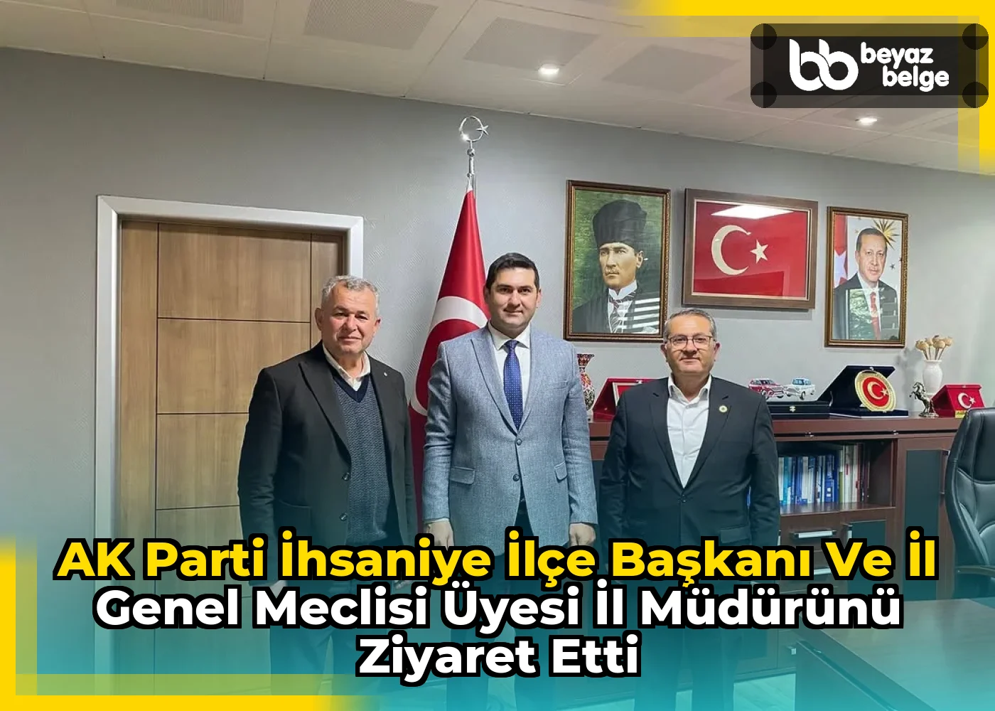 AK Parti İhsaniye İlçe Başkanı ve İl Genel Meclisi Üyesi İl Müdürünü Ziyaret Etti