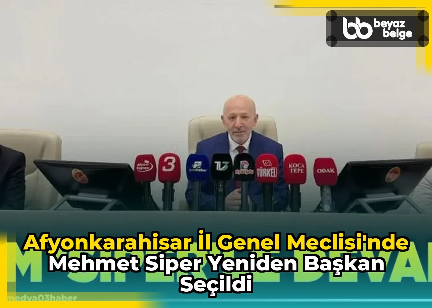 Afyonkarahisar İl Genel Meclisi'nde Mehmet Siper Yeniden Başkan Seçildi