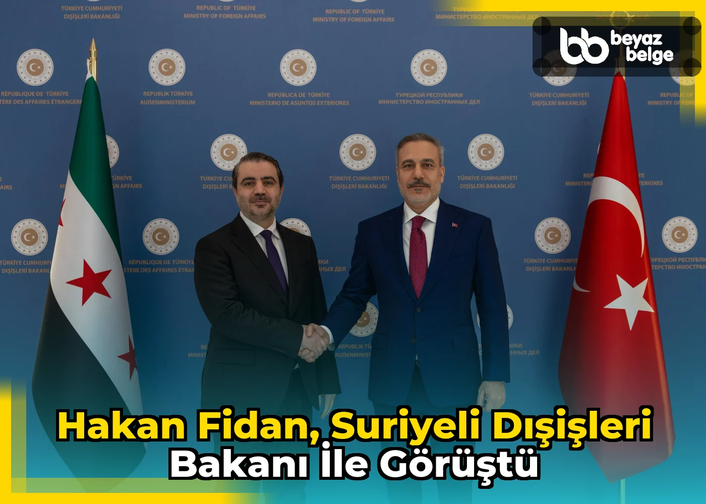 Hakan Fidan, Suriyeli Dışişleri Bakanı ile görüştü